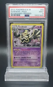POKEMON PSA 9 MINT Dusknoir HOLO 63/149 B&W BOUNDARIES CROSSED 2012 Black White - Picture 1 of 2