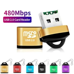 Lector de Tarjetas USB 2.0 Micro SD TF Stick Lector de Tarjetas Lector de Tarjetas Adaptador- - Imagen 1 de 16