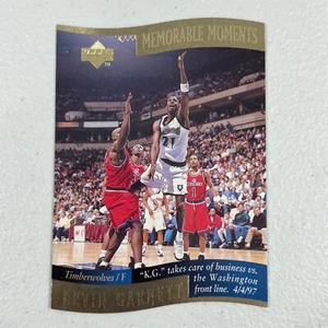 1998-99 Upper Deck KEVIN GARNETT #5 Memorable Moments Die Cut Card HOF - Picture 1 of 2