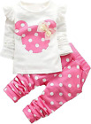Baby Girl Clothes, 3 Pieces Long Sleeved Cute Toddler Infant Outfits Kids Tops a