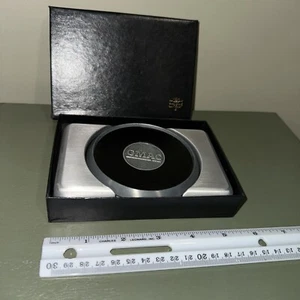 VTG GMAC Black & Silver Drink Coaster Set General Motors Advertising Coasters - Picture 1 of 13