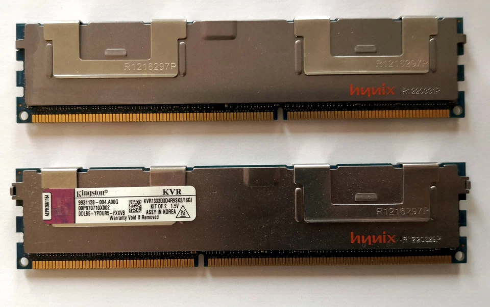 Kingston Serverspeicher 16GB(2x8GB) ECC KVR1333D3D4R9SK2/16GI, versandkostenfrei - Bild 1 von 1