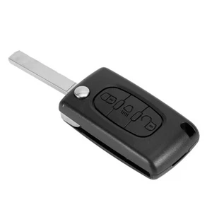 3Button Car Remote Flip Key Fob Case Blade Cover Shell For C3 C4 C5 C6 - Photo 1 sur 7