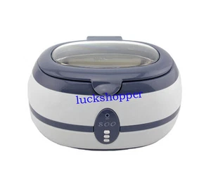 220V Ultraschallreiniger Maschine Schmuck Brille Ring Münzen Zahnersatz 600ml - Bild 1 von 8