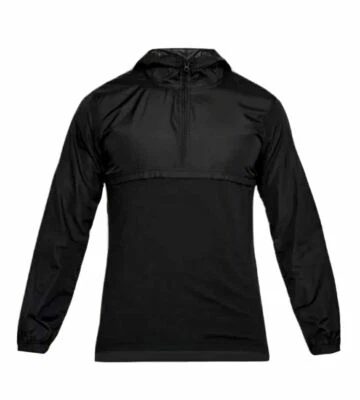 NWT $60 Under Armour Mens 1/4 Zip Hoodie Wind Jacket Windbreaker 1311107- 001 S - Image 1 of 4
