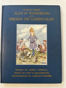 Songs From Alice in Wonderland Broadwood Folkard 1921 1st ed illustrated plates - Picture 1 of 24