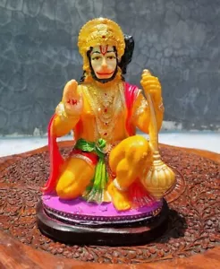 HANUMAN STATUE 8.5 Inch Hindu Monkey God GOOD QUALITY Resin NEW India -Energized - Picture 1 of 3