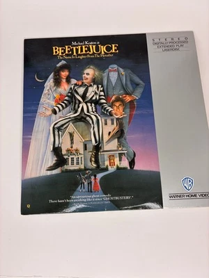 Beetlejuice лазерный диск 1988 комедия культовый классический Warner домашнее видео - Изображение 1 из 3