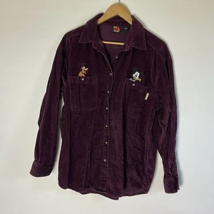 Disney Mickey Vintage Corduroy Button Down - Picture 1 of 6