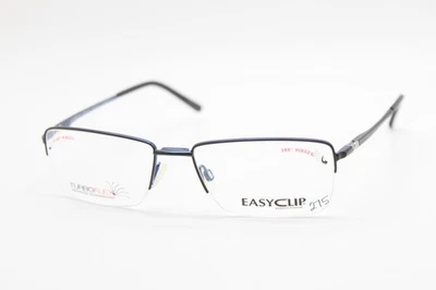 NUEVAS GAFAS EASYCLIP MOD EC340 90 TURBOFLEX AZUL NEGRO AUTÉNTICAS 55-17 Foto 1 de 4
