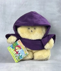 Peluche de peluche Chubbles vintage años 80 capa púrpura 9" con etiqueta ¡Funciona! 0021 - Imagen 1 de 6