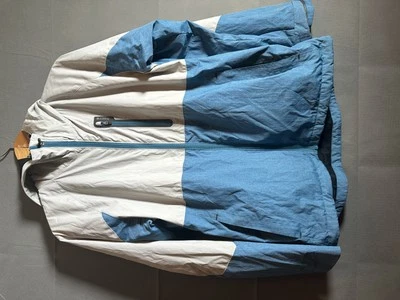 Chaqueta Burton Para Hombre Grande Azul Gris Con Capucha Cremallera Completa Ligera Abrigo Exterior Foto 1 de 4