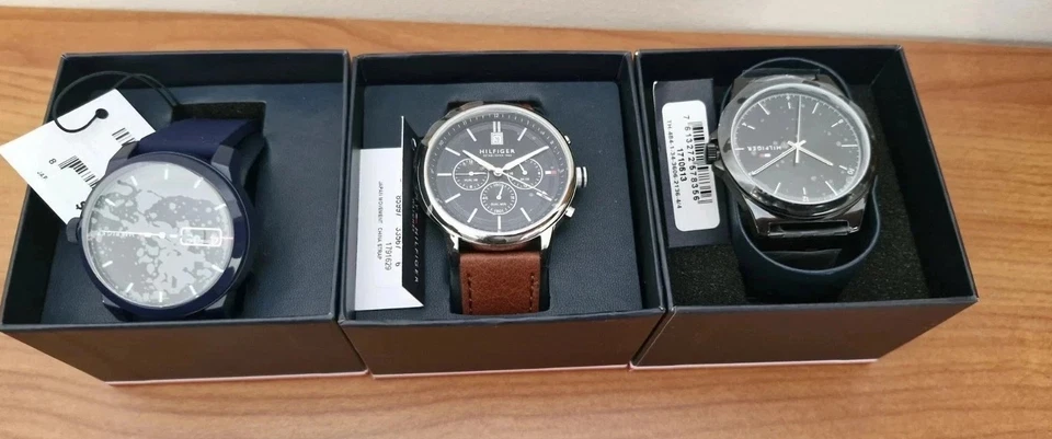 Tommy Hilfiger 3 Watch Gift Set – Genuine Men’s Watches – Brand New – Fast Ship  - image 1 of 4