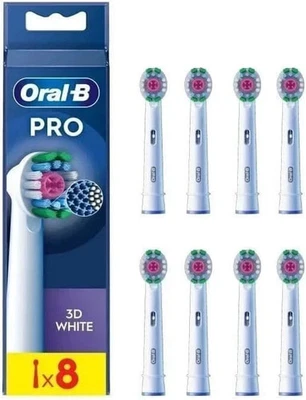 Oral-B Pro 3D White Aufsteckbürsten Vorteilspack (8 Stück) - [NEU] [OVP]