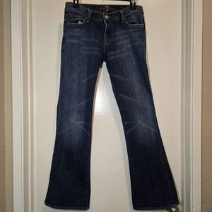 7 Seven for all mankind Jeans size 28x 30 Womens Bootcut Vintage y2k Denim Blue - Picture 1 of 10