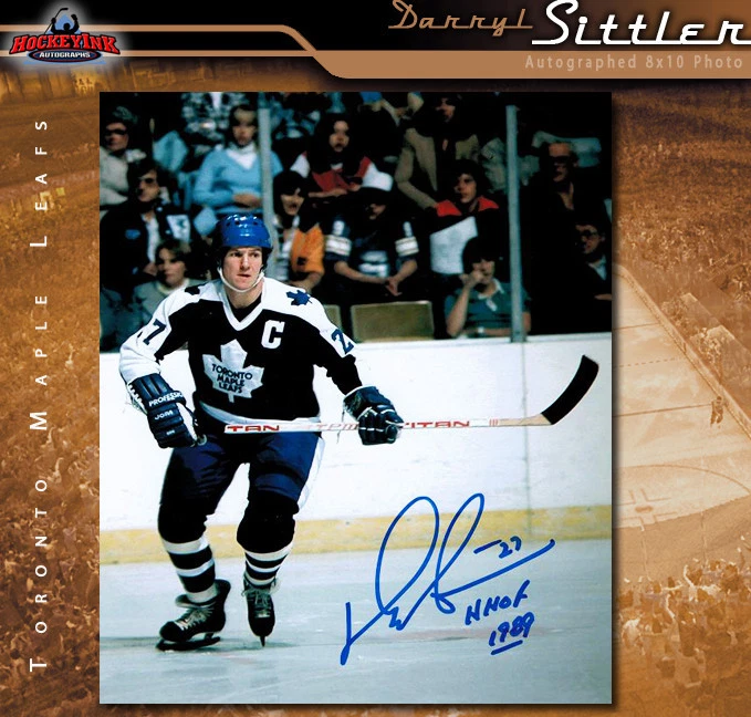 Foto autografiada 8x10 de Darryl Sittler Toronto Maple Leafs con inscripción - 70095 Foto 1 de 1