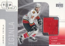 2001-02 UD Top Shelf Hockey JERSEY #JI Jarome Iginla