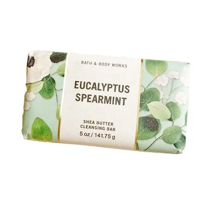 Bath & Body Works Eucalyptus Spearmint Shea Butter Cleansing Bar Soap 5 oz Bar - Image 1 of 3