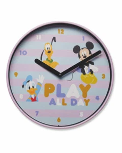 Disney Battery Wall Clock Micky Mouse Donald Duck Goofy New - Picture 1 of 1