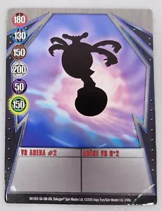 Bakugan Gundalian Invaders: VR Arena #2 - Metal/Magnetic Silver Gate Card 2/48a - Picture 1 of 2