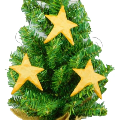 Juego de 3 adornos de estrella de resina fina con alambre rizado -Nuevo por Blossom Bucket #1767 Foto 1 de 4