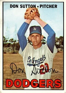 1967 Topps DON SUTTON (DODGERS) #445 - Picture 1 of 2