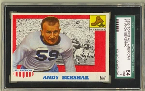 1955 Topps All-American Football #7 Andy Bershak North Carolina SGC 7 NM - Picture 1 of 2