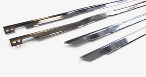 Door Panels Upper Metal Moulding for BMW E10 (2002 Series) 4 Pcs NEW - Picture 1 of 3