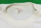 1970's Vintage T Shirt JC Penney Blank White All Combed Cotton Single Stitch