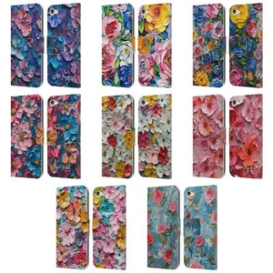 OFFICIAL NATURE MAGICK PAINT BLOBS LEATHER BOOK CASE FOR APPLE iPOD TOUCH MP3 - Picture 1 of 14