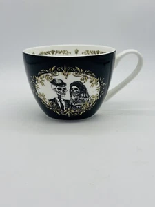 Halloween Esqueleto Pareja Novia Novio Taza de Café Portobello 16oz Taza Gótica - Imagen 1 de 9