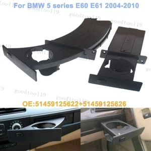 2pcs Front Cup Holder Driver+Passenger For BMW 5-Series E60 E61 M5 2004-2010 - Picture 1 of 11