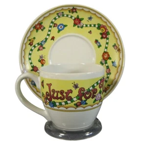 Maria Engelbreit Just For Today Be Happy Tasse & Untertasse Keramik ME Ink Time For Tea - Bild 1 von 8