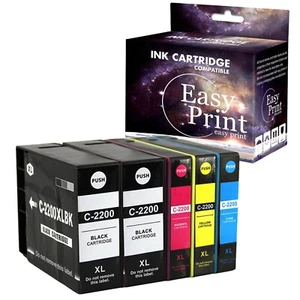 5 Stück PGI-2200XL Tintenpatrone für Canon Maxify MB5020 MB5120 MB5320 Drucker, 2BCMY - Bild 1 von 2