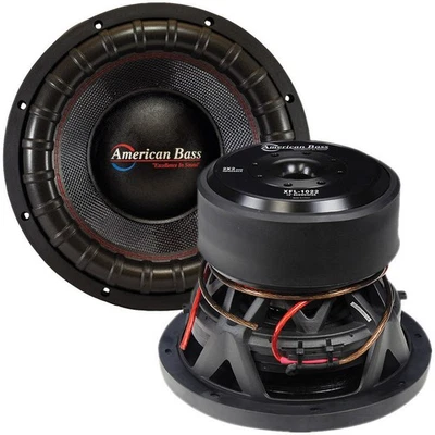 (2) AMERICAN BASS XFL 10” DUAL 2-OHM COMPETITION CAR SUBWOOFERS SUBS D2 (1 PAIR) - Image 1 of 3