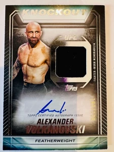 Alexander Volkanovski 2024 Topps UFC Knockout Patch Autograph Auto /150 - Picture 1 of 1