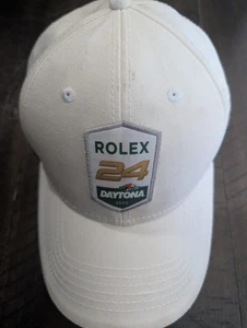Rolex 24 Daytona Hat Cream Khaki Green Adjustable Strapback Dad Hat Cap - Picture 1 of 9