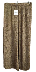 SEIDIGE HOSE LEOPARDENMUSTER TAILLIERT WEITES BEIN, GLAMOROUS CURVE UK 28, LB230 - Bild 1 von 2