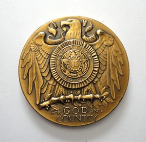 American Legion School Award Bronze Medal/Medallion HEAVY! - Picture 1 of 2