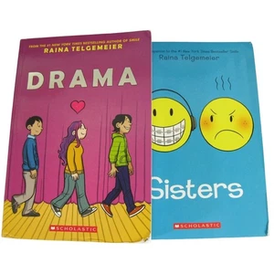 Smile and Sisters The Box Set Raina Telgemeier 2014 Adolescent Graphic Novels - Picture 1 of 8