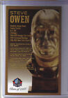 Hall Of Fame Bronze Bust Set Steve Owen 6/150