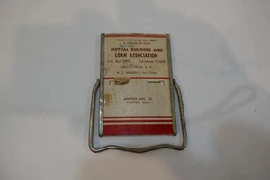Vintage kleiner Werbespiegel Mutal Building & Load Association Greenwood, SC - Bild 1 von 4