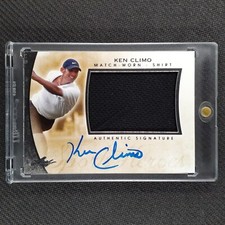 2014 Leaf Authentic Memorabilia #AM-KC1 Ken Climo Match Worn Shirt Auto On-Card