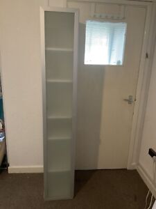 Ikea Lillangen Cabinet High White  / Aluminium Glass Door