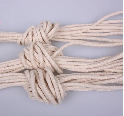 Mecha para hacer velas con núcleo de algodón trenzado de 10 m (33 pies) para lámparas de aceite o queroseno de 4 mm Foto 1 de 4