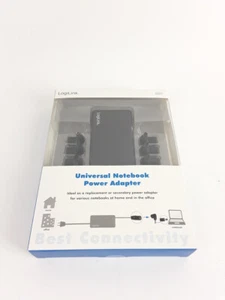 LogiLink 90 Watt Universal Notebook Potenza Adattatore 8 Spina Nuovo Originale - Picture 1 of 5