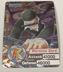 RORONOA ZORO R Holo Foil ONE PIECE Anime TCG CCG Collectible Card - Picture 1 of 2