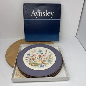 John Aynsley Acrylic Finish 10 in Round Wild Tudor Place Mat Set of 6 England - Picture 1 of 13