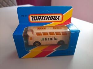 Vintage Matchbox MB65 'Alitalia' Airport Coach - Sealed & Unpunched