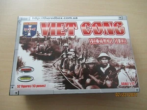 Orion #59 Viet Cong (Guerra de Vietnam) 52 figuras 12 poses en verde claro escala 1/72 - Imagen 1 de 2